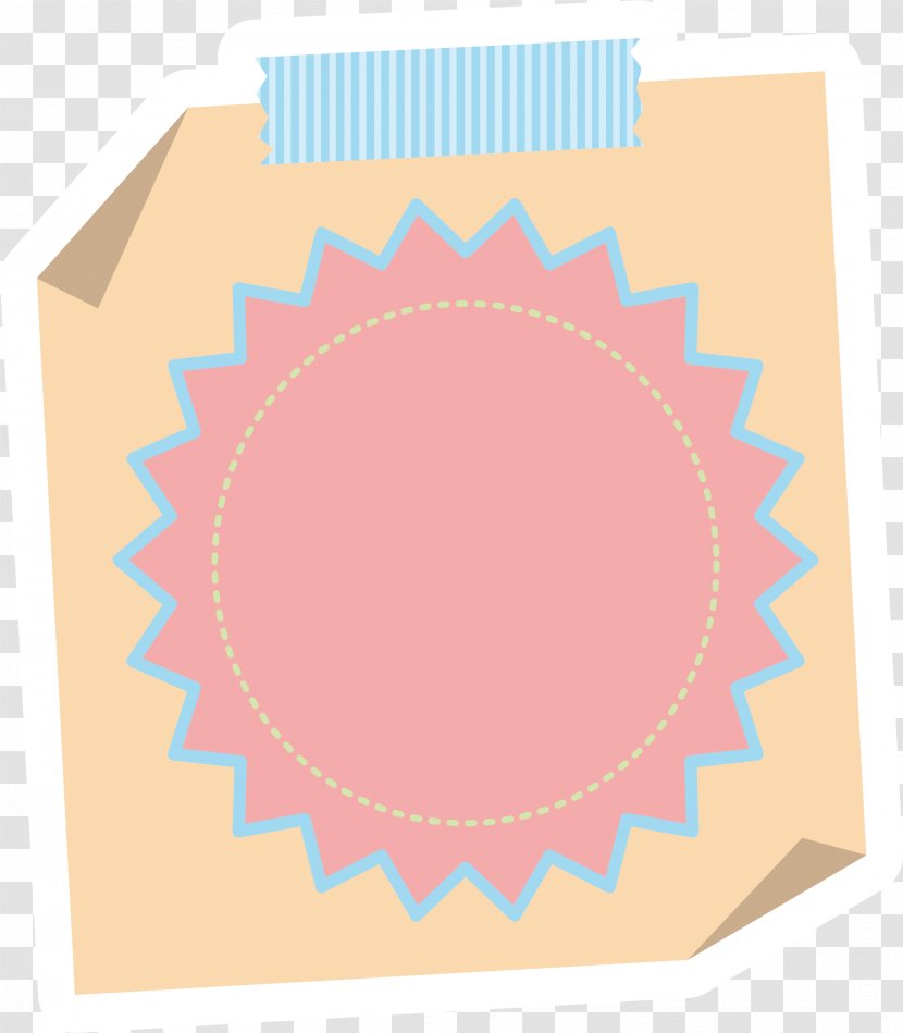 Sawtooth Explosive Sticker - Post It Note Transparent PNG