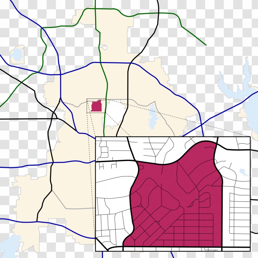 Downtown Dallas Lake Highlands North Map Neighbourhood Transparent PNG