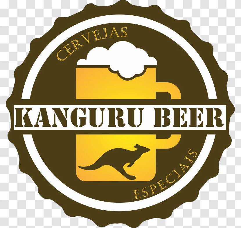 Kanguru Beer Stout Logo Brewery - Brewing Grains Malts Transparent PNG