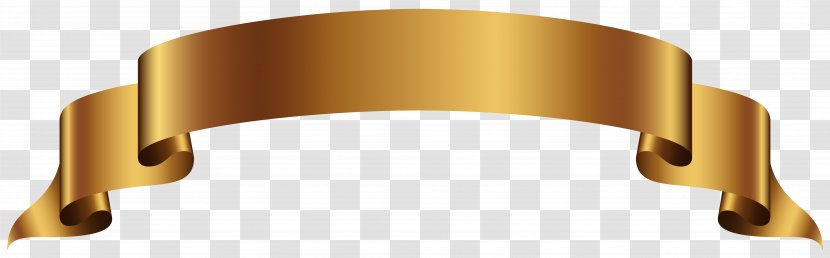 Banner Gold Clip Art - Ribbon - Cliparts Transparent PNG