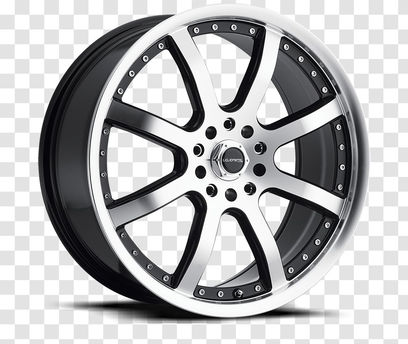 Car Alloy Wheel Rim Spoke - Black Transparent PNG