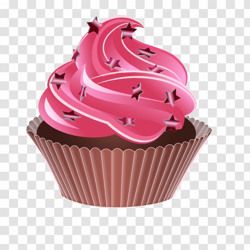 Cupcake Birthday Cake Fruitcake Tart - Icing - Cup Transparent PNG