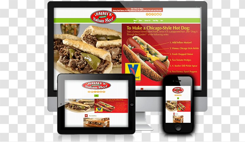 Fast Food Restaurant Chicago-style Hot Dog Display Advertising Transparent PNG