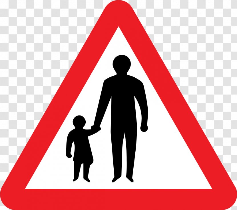 The Highway Code Warning Sign Traffic Pedestrian Crossing - Signs Transparent PNG