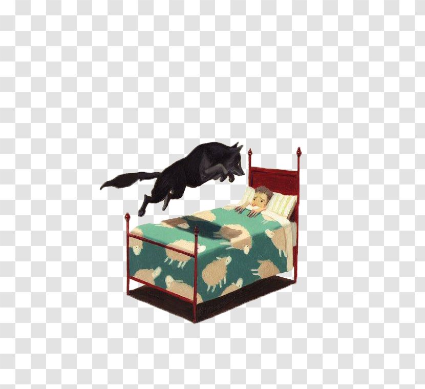 Wolf Jumped On Your Bed - Android - Table Transparent PNG