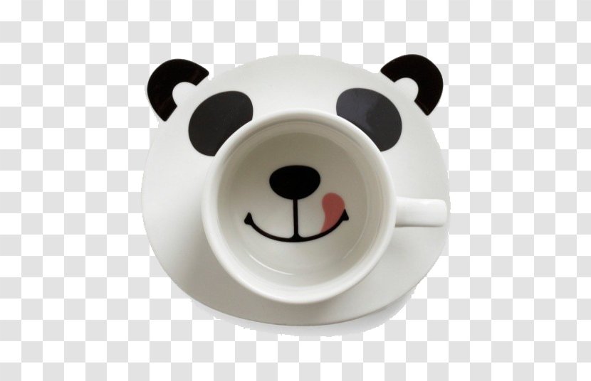 Tea Coffee Espresso Mug Cup - Tree - White Panda Plate Transparent PNG
