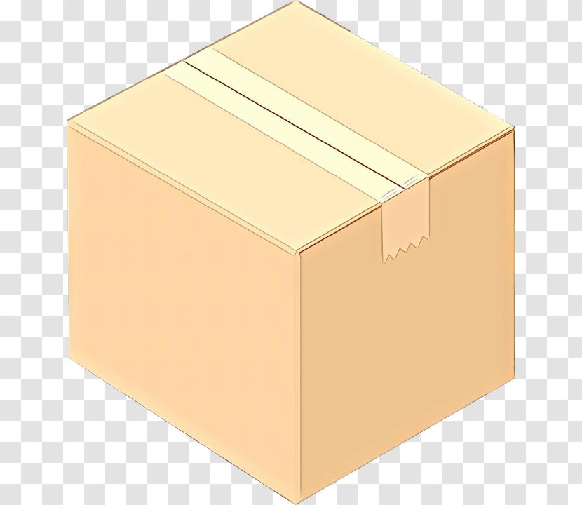 Box Carton Yellow Shipping Package Delivery - Rectangle Cardboard Transparent PNG