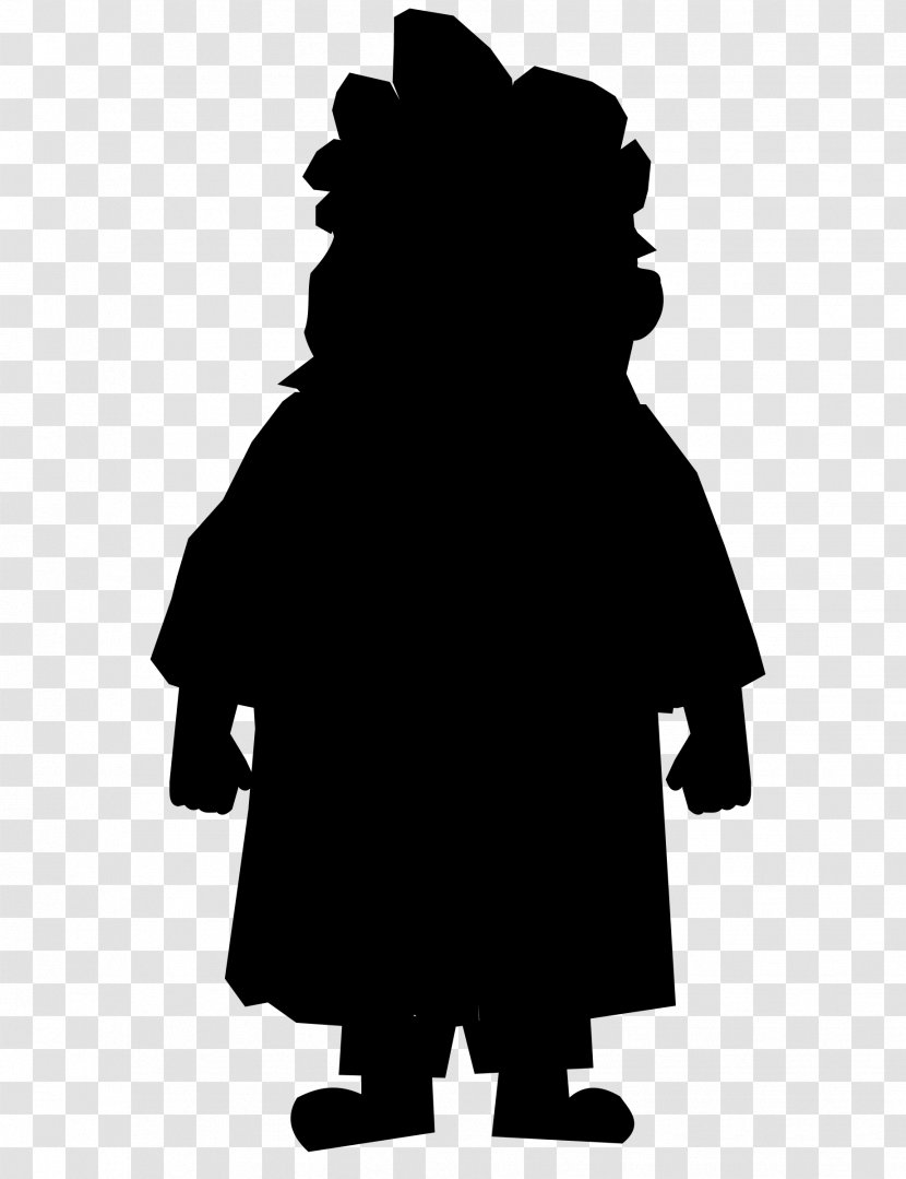 Black & White - Fiction - M Clip Art Male Outerwear Character Transparent PNG