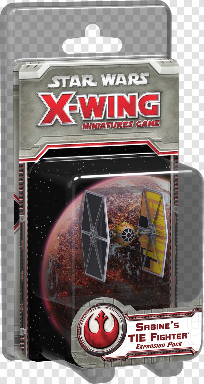 Star Wars: X-Wing Miniatures Game TIE Fighter Vs. Fantasy Flight Games Wars X-Wing: Sabine's X-wing Starfighter - Sienar Fleet Systems Transparent PNG