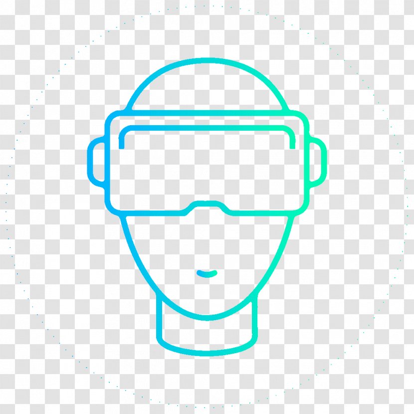 Face Line Art Head Turquoise - Smile - Mouth Transparent PNG