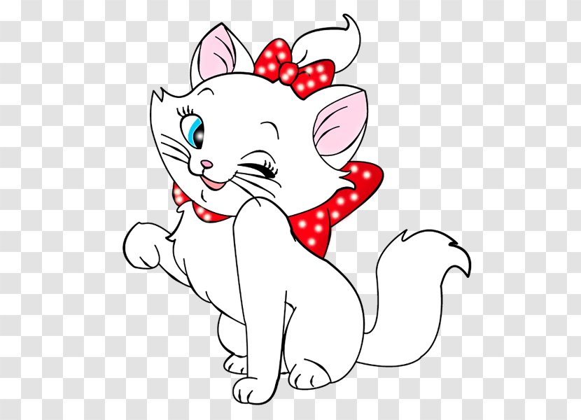 Kitten Cat Cartoon Marie Clip Art - Heart Transparent PNG