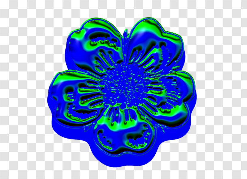Symmetry Organism Pattern - Cobalt Blue - Reflect Transparent PNG
