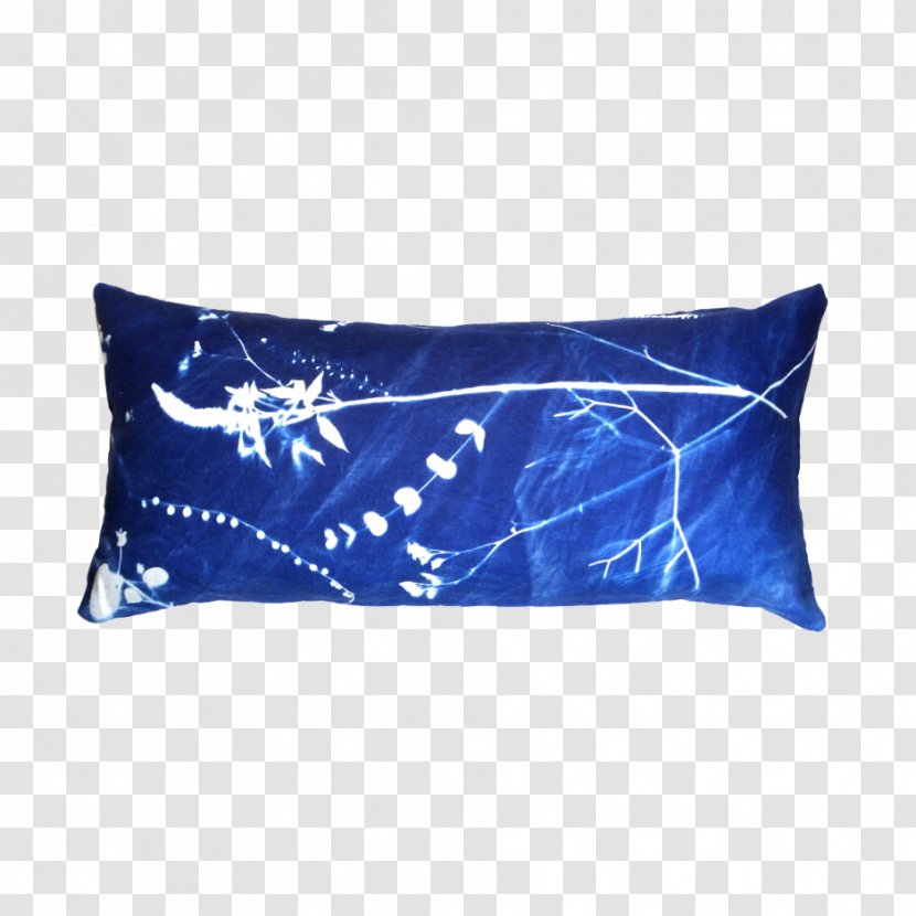 High Line Blackbird London Cushion Throw Pillows - Electric Blue - Limited Edition Transparent PNG