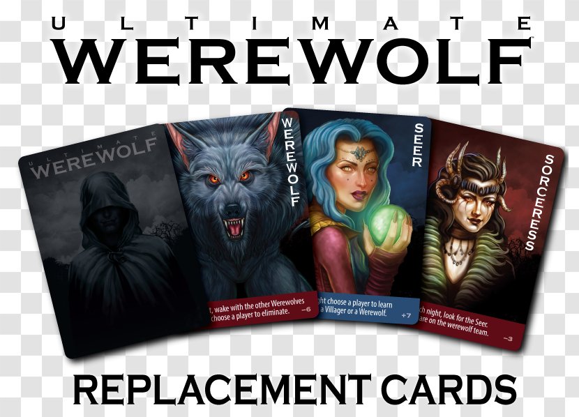 Ultimate Werewolf Mafia Bézier Games Card Game - Advertising Transparent PNG