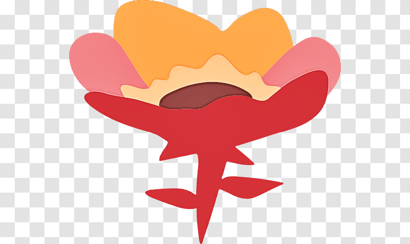 Petal Flower Red Heart Symbol Transparent PNG