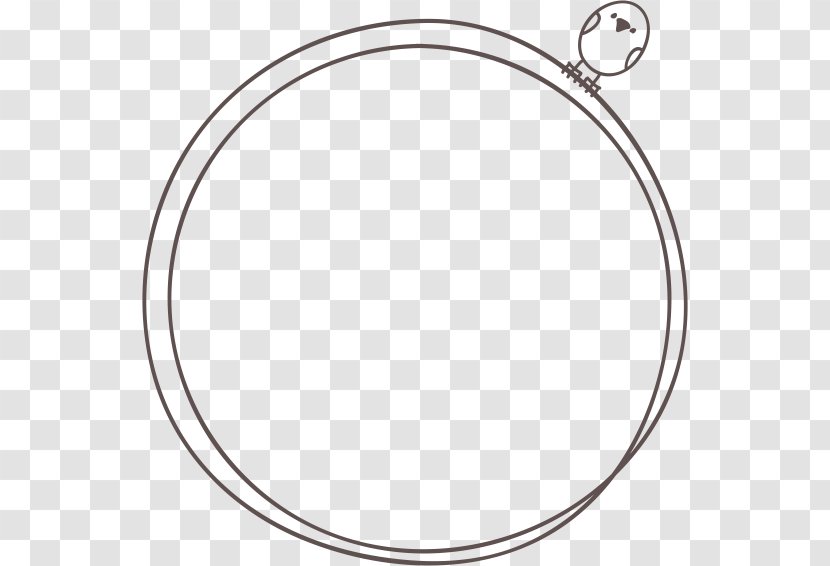 Circle Area Pattern - Monochrome - Line Border Transparent PNG
