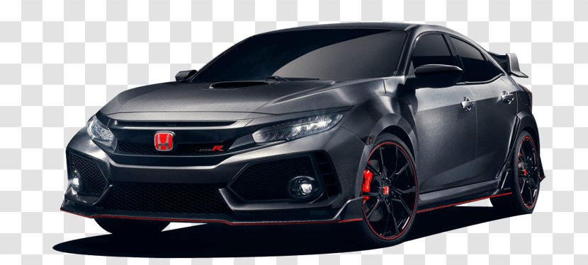 Honda Civic Type R Car Paris Motor Show Geneva - Mid Size - Hot Hatch Transparent PNG