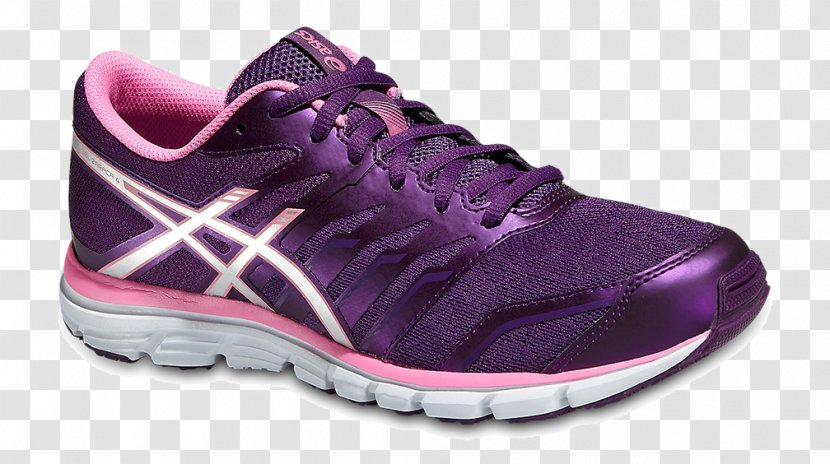 Asics GEL-ZARACA 4 Sports Shoes Gel Zaraca EU 41 1/2 - Gelzaraca 3 - Purple Transparent PNG