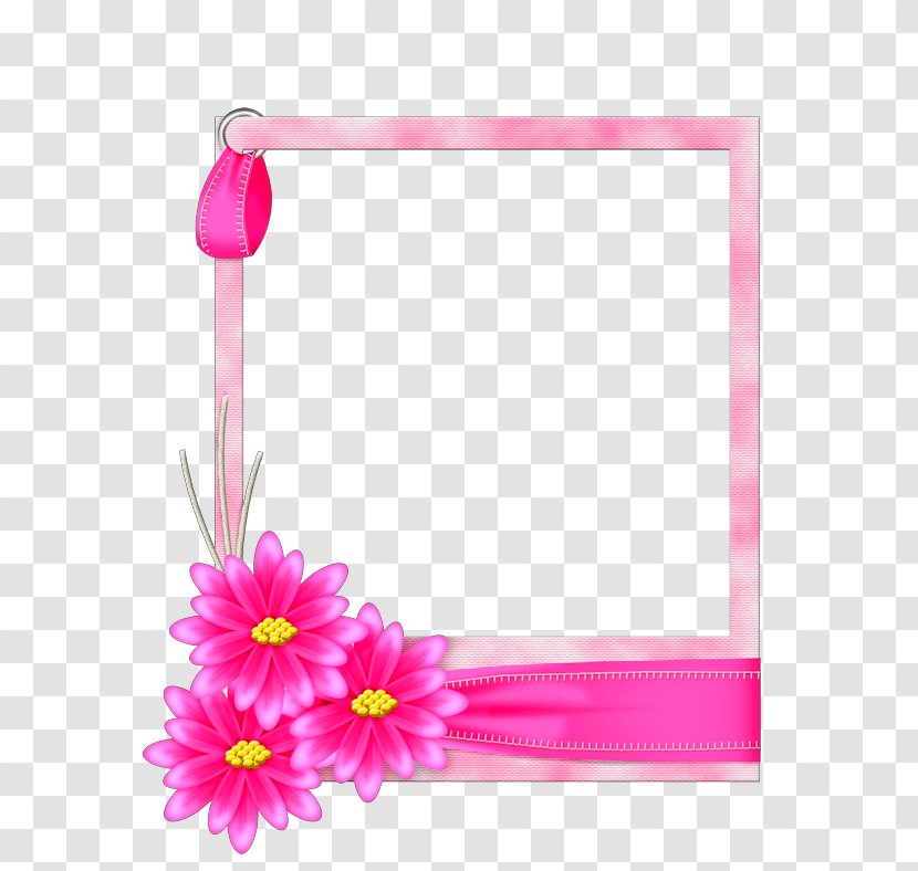 Picture Frames Blue Flower - Frame Transparent PNG