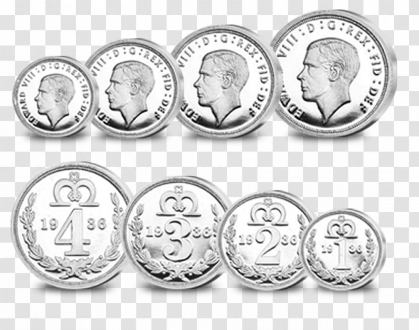Silver Coin Material Body Jewellery - Currency Transparent PNG