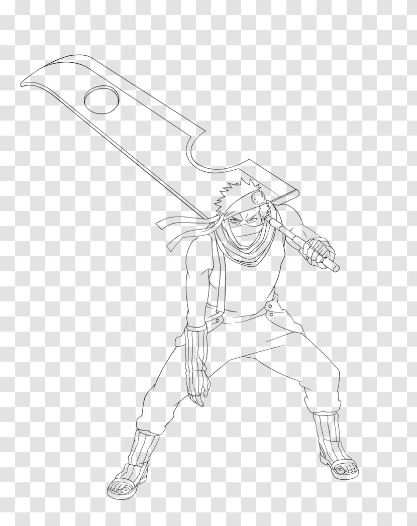 Drawing Line Art Cartoon Sketch - Sport - Zabuza Transparent PNG