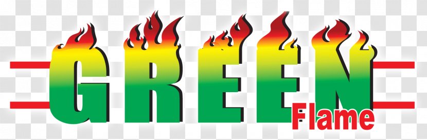 Logo Font Brand Product - Text - Green Flames Transparent PNG