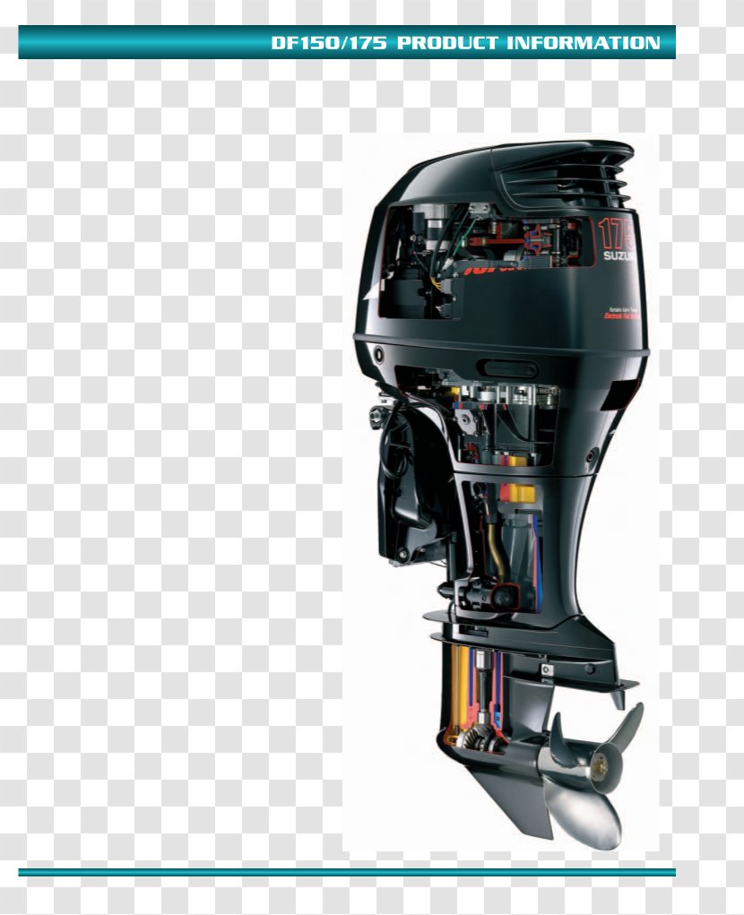 Suzuki Outboard Motor Four-stroke Engine Boat Transparent PNG