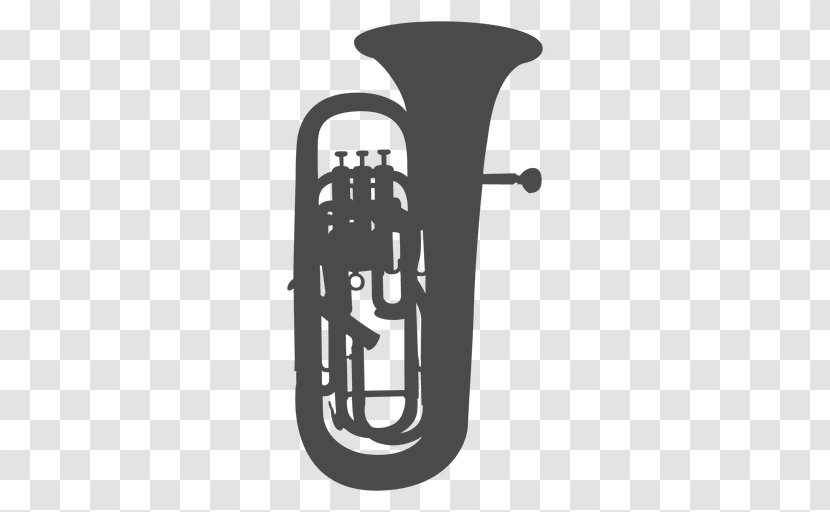 Mellophone Brass Instruments Silhouette Musical Woodwind Instrument - Horn - Oasis Band Transparent PNG