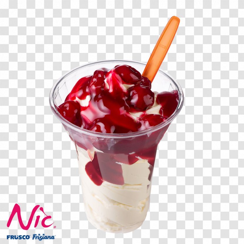 Sundae Gelato Frozen Yogurt Sorbet Parfait - Fudge - Ice Cream Transparent PNG