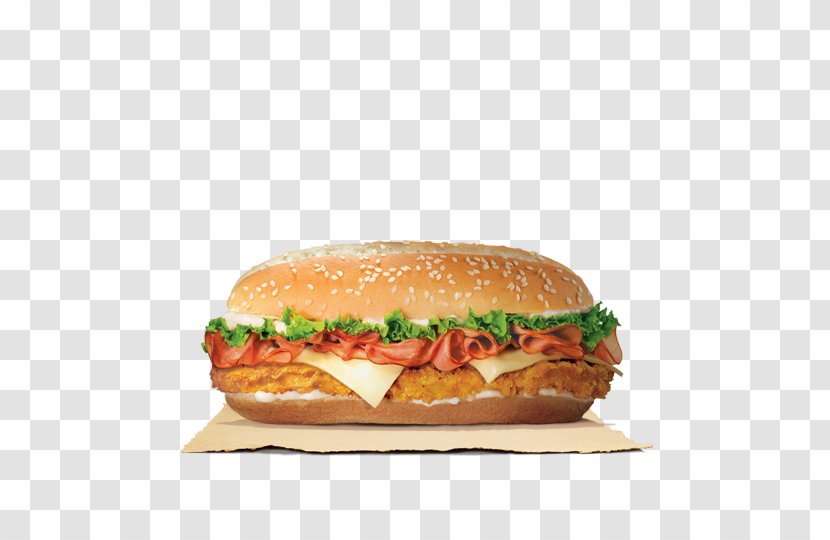 Hamburger Cheeseburger Ham And Cheese Sandwich Chicken Veggie Burger - Bun - King Transparent PNG