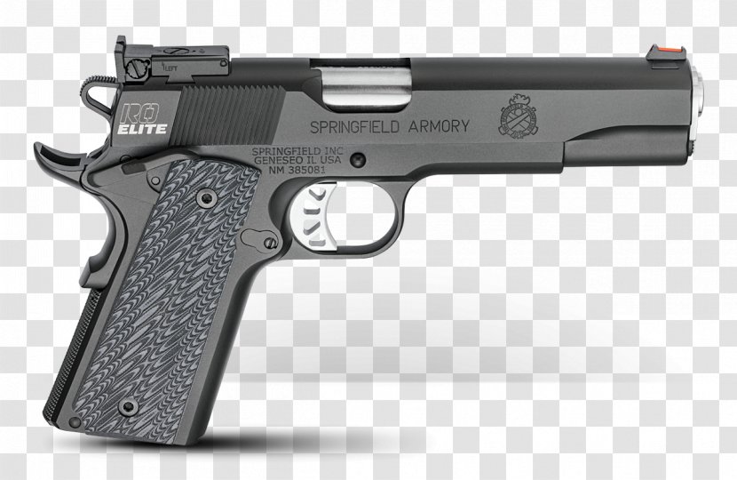 Springfield Armory Semi-automatic Firearm Pistol .45 ACP - Handgun Transparent PNG