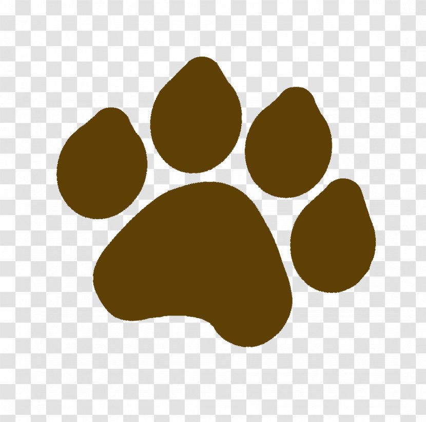 Dog Paw Cat Printing Clip Art - Pet - Brown Transparent PNG