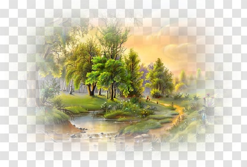 Oil Painting Landscape Art Watercolor - Decorative Arts Transparent PNG