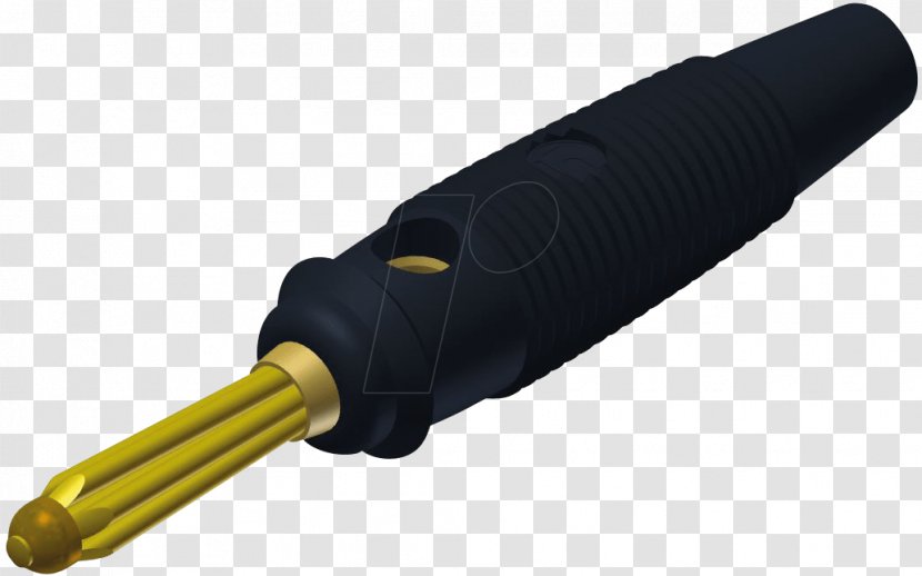 Banana Connector Electrical Wire Black Gold Plating - Gilding - Bemessungsspannung Transparent PNG