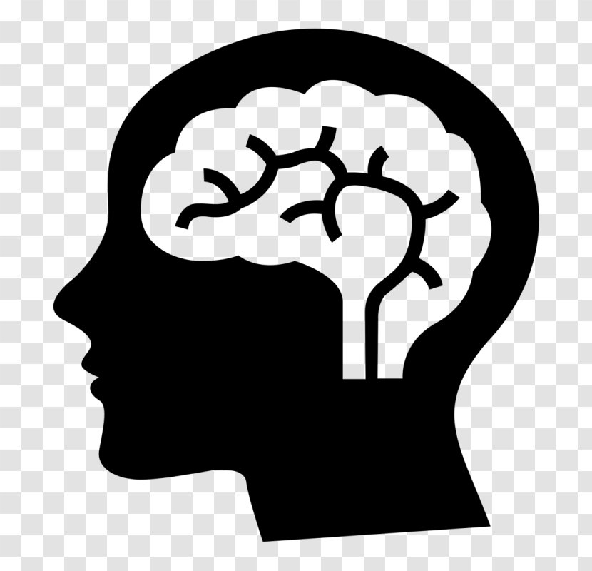 Head Brain Human Tree Line Art - Silhouette - Blackandwhite Transparent PNG