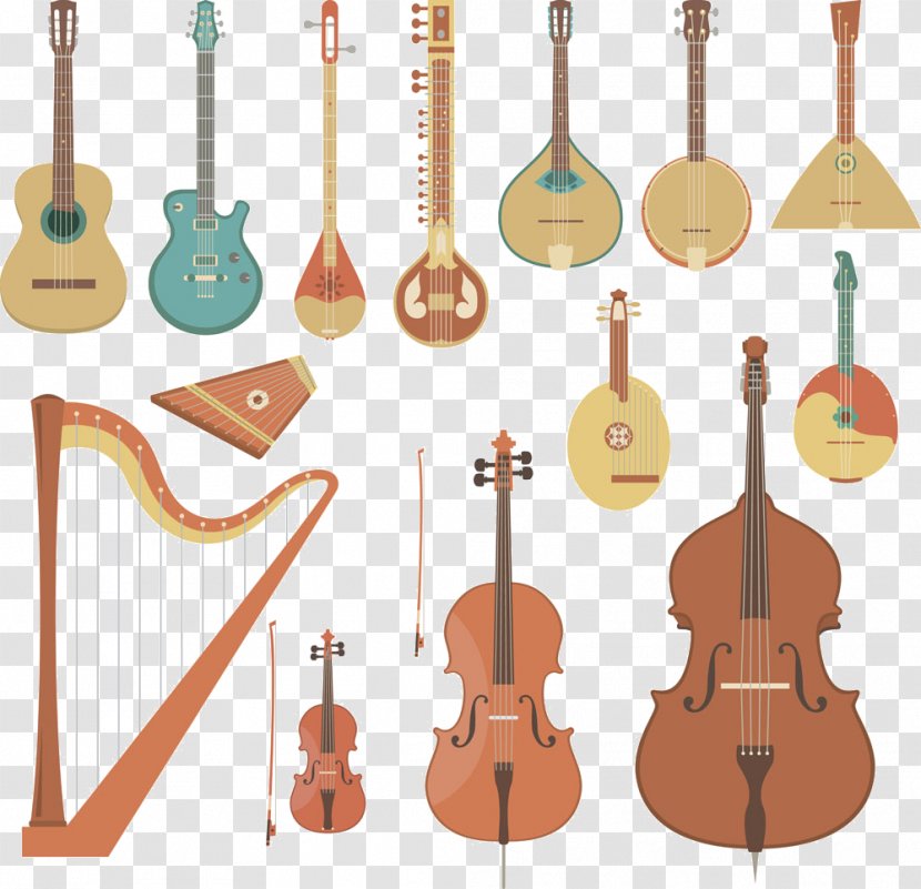 String Instrument Musical Double Bass Violin - Silhouette - Instruments Transparent PNG