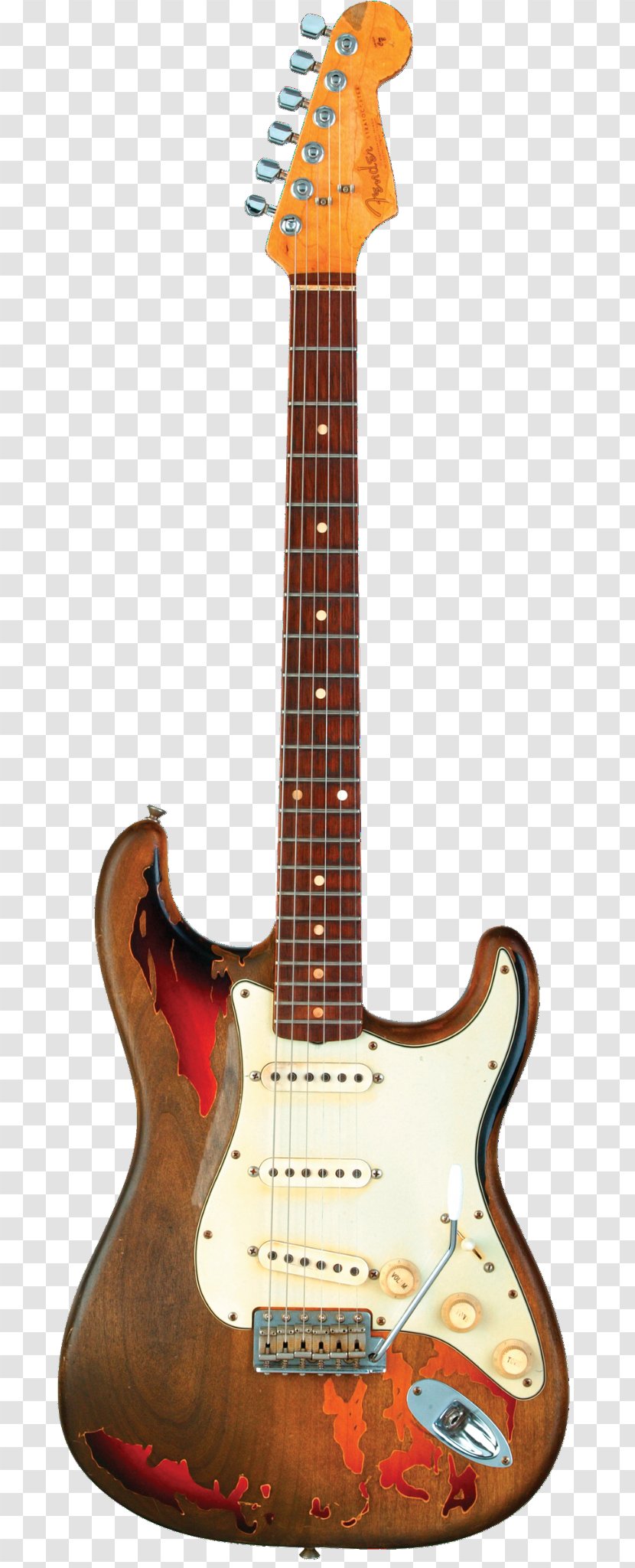 Fender Stratocaster Musical Instruments Corporation Electric Guitar Sunburst - String Instrument - Stagg Transparent PNG