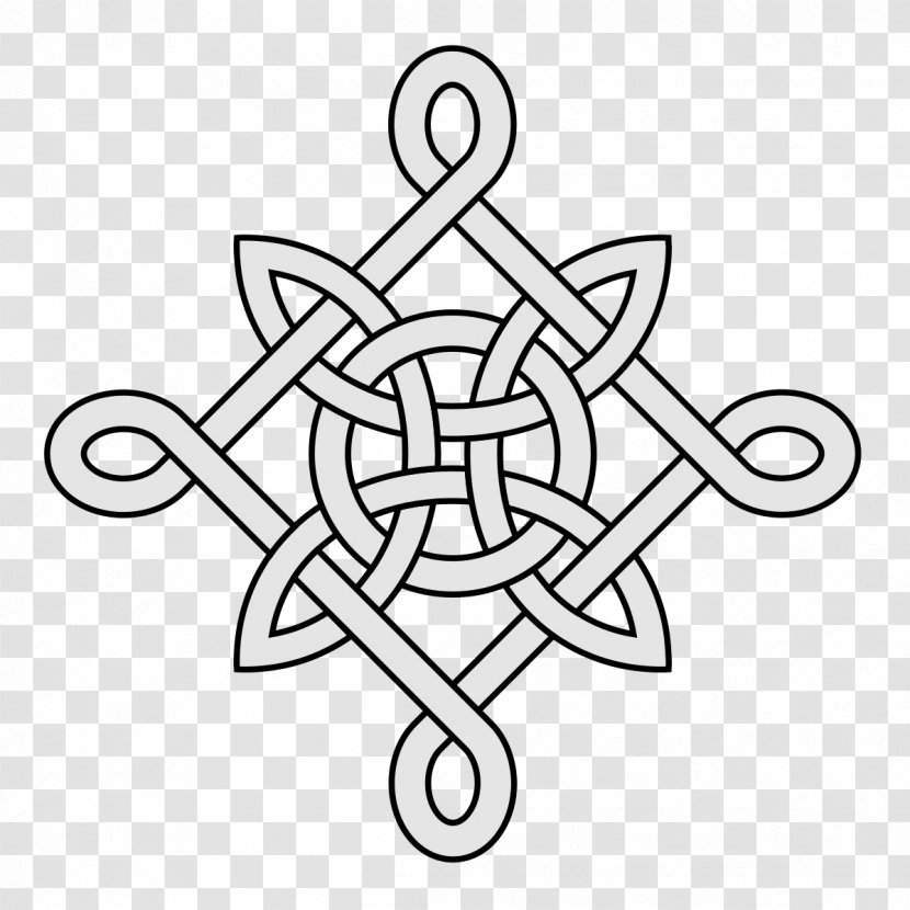 Heraldic Knot Celtic Lacy Taut-line Hitch - Basketweave Badge Transparent PNG