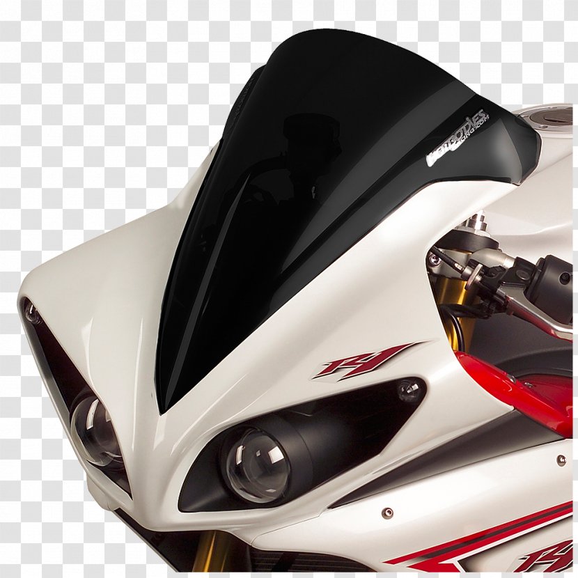 Bicycle Helmets Car Yamaha YZF-R1 Motor Company Windshield - Motorcycle Fairing Transparent PNG