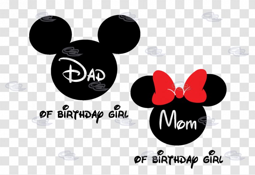 Minnie Mouse Mickey T-shirt Father Mother - Walt Disney - Wife Birthday Transparent PNG
