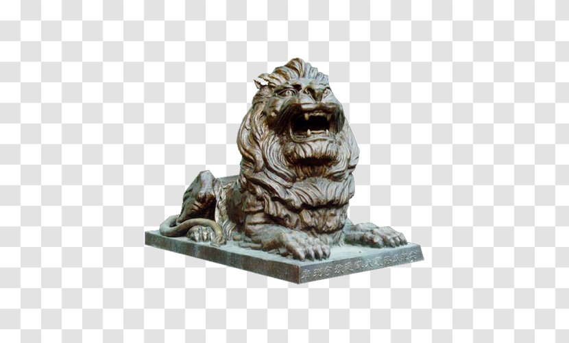 Chinese Guardian Lions Sculpture 3D Computer Graphics - Stone Carving - Roar Transparent PNG