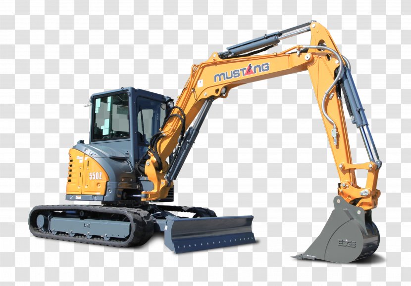 Ford Mustang Compact Excavator Heavy Machinery Skid-steer Loader - Bobcat Company Transparent PNG