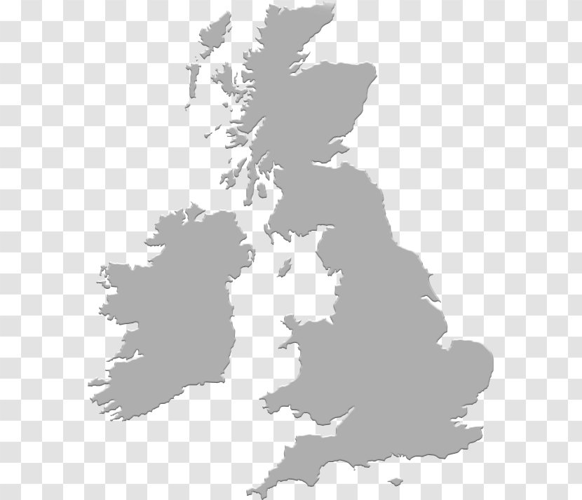 England British Isles Blank Map Transparent PNG