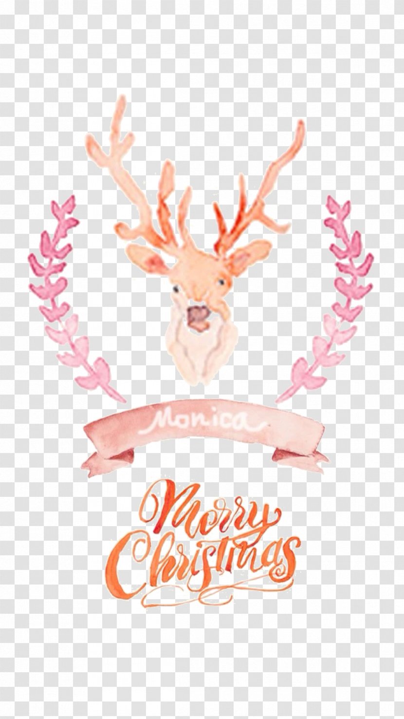 IPhone X Christmas Decoration Desktop Wallpaper - Mammal - Art Deer Transparent PNG