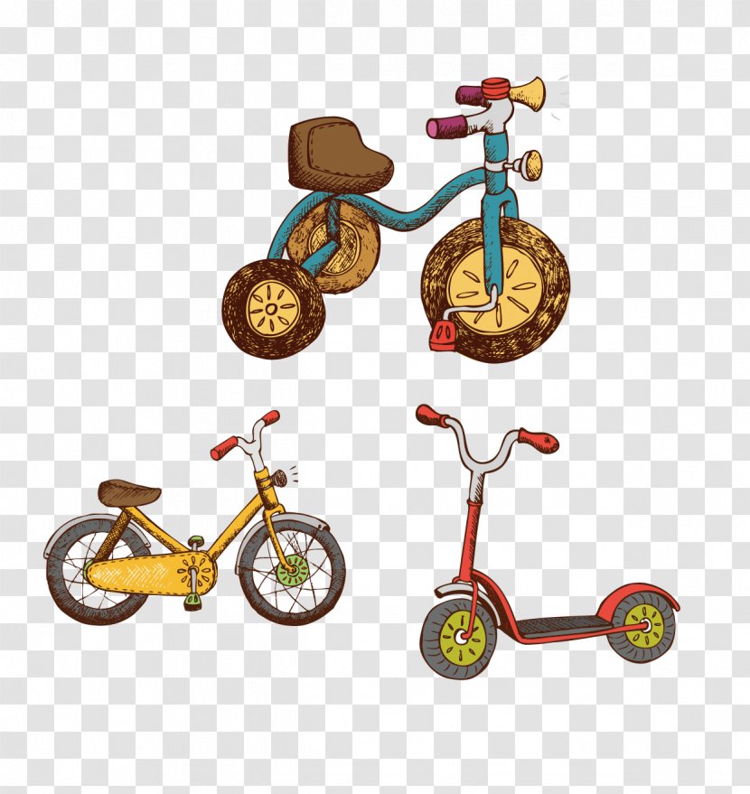 Bicycle Scooter - Computer Software - Bike Vector Material Transparent PNG
