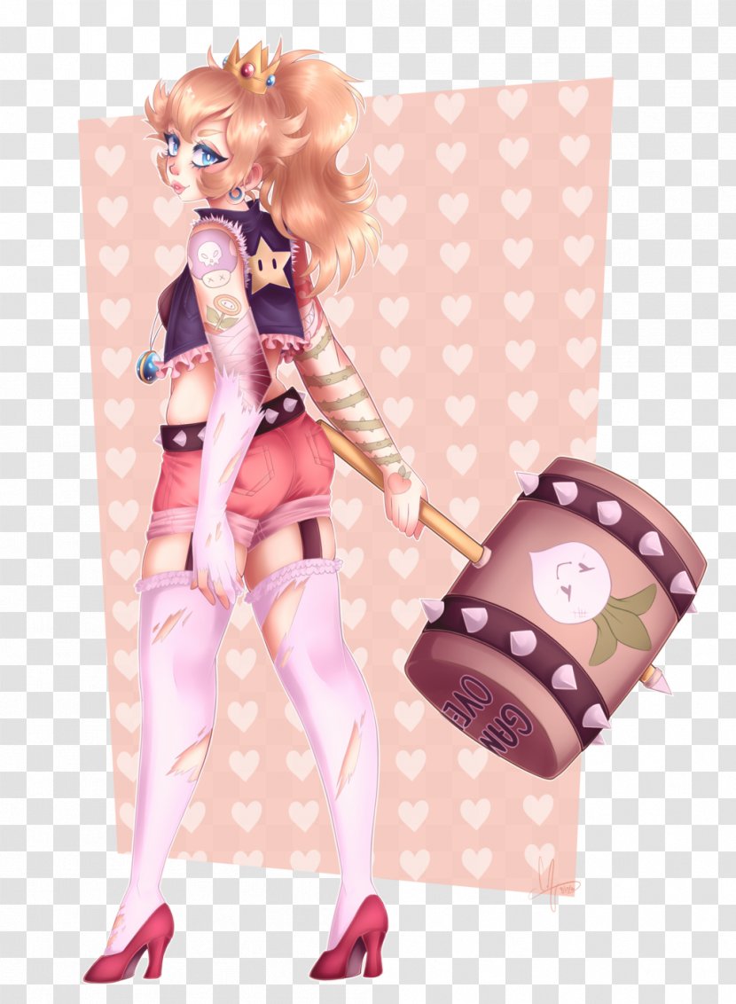 Princess Peach Mario Bros. Super Galaxy Bowser - Heart - Muscul Transparent PNG