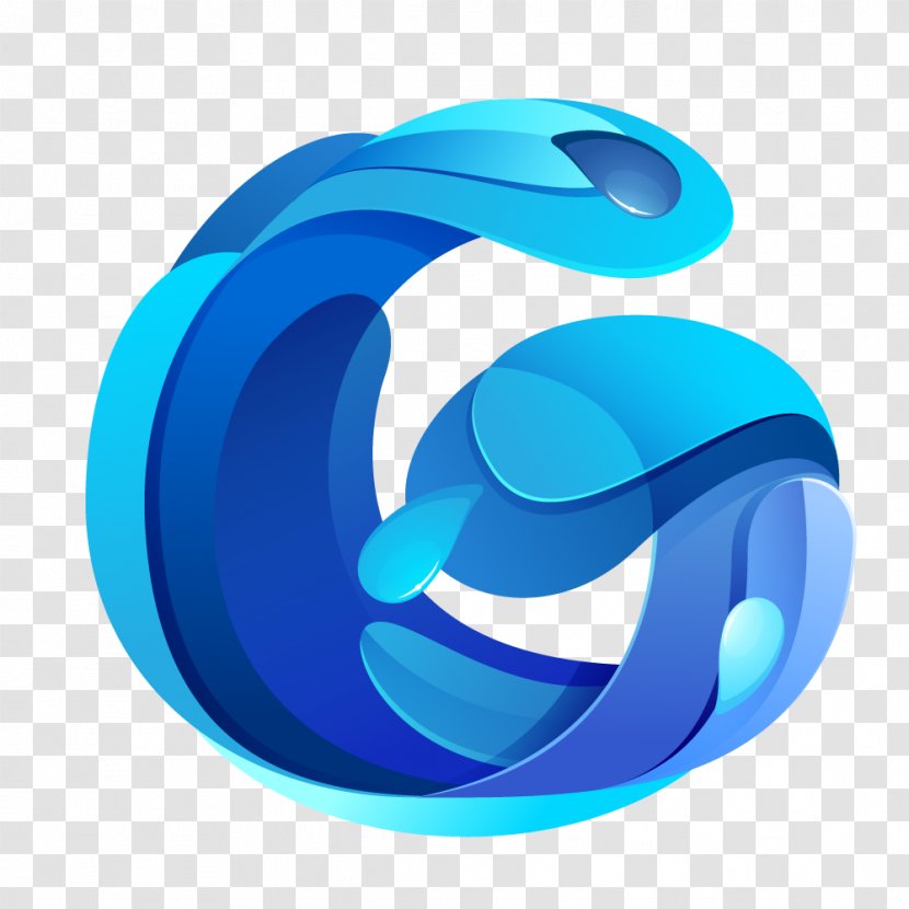 Vector Graphics Illustration Design Image - Blue - Letter G Transparent PNG