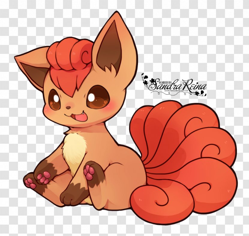 Vulpix Pokémon Sun And Moon Pikachu Ninetales - Heart Transparent PNG