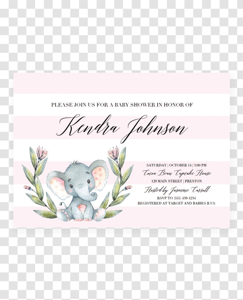 Wedding Invitation Baby Shower Bridal Template Party - Watercolor - Unicorn Invitations Transparent PNG
