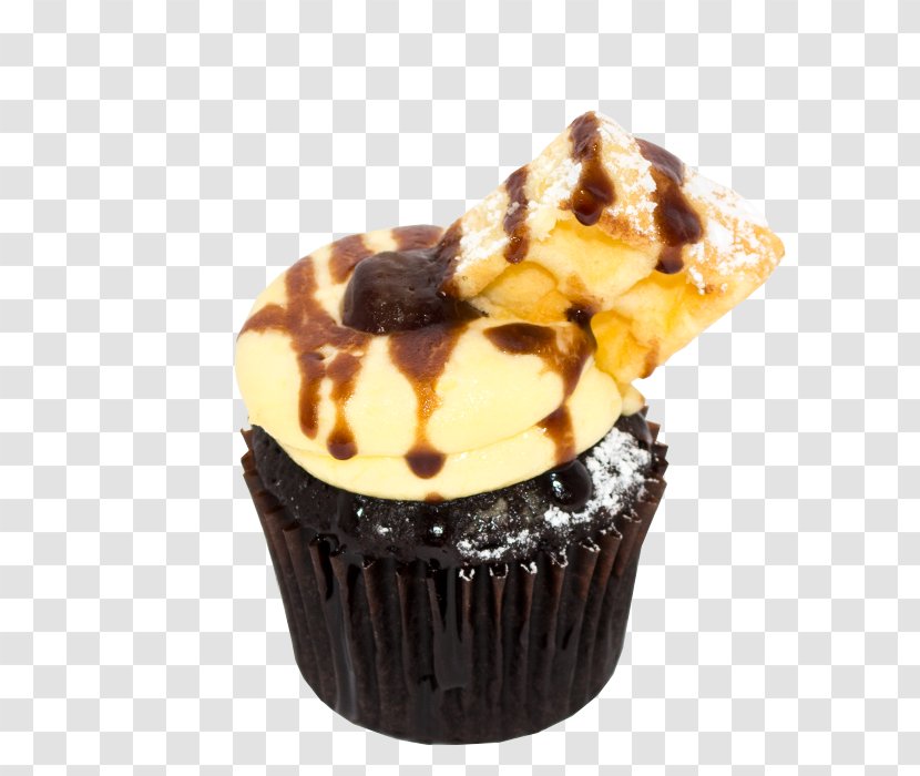 Sundae Peanut Butter Cup Cupcake Praline Muffin - Cream - Chocolate Transparent PNG
